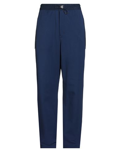 Y-3 Man Pants Navy Size M Organic Cotton, Polyamide, Elastane In Blue