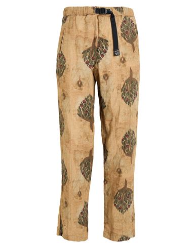 White Sand Man Pants Sand Size 30 Linen, Cotton In Brown