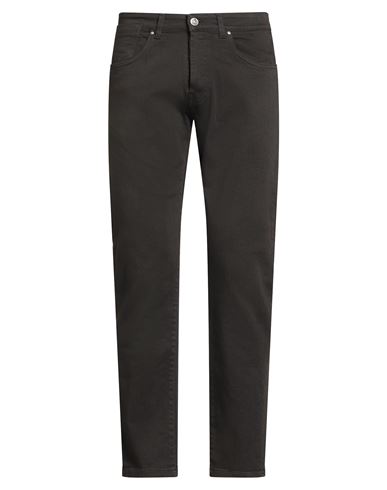Johnny Lambs Man Pants Dark Brown Size 34 Cotton, Elastane In Brown