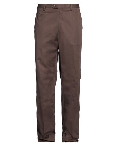 Rodrigo Man Pants Dark Brown Size 44 Cotton