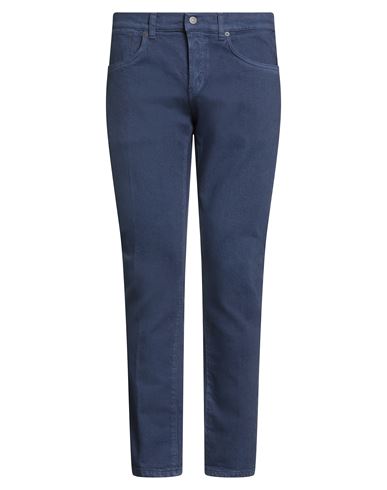 Dondup Man Jeans Navy Size 34 Cotton, Elastane In Blue