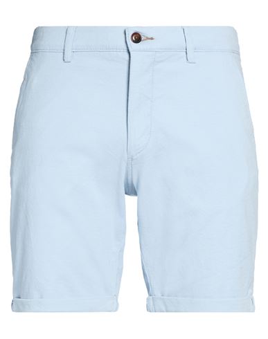 Jack & Jones Man Shorts & Bermuda Shorts Sky Blue Size Xl Cotton, Recycled Cotton, Elastane In Blue
