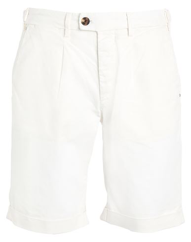 Liu •jo Man Man Shorts & Bermuda Shorts Off White Size 40 Cotton, Elastane In White