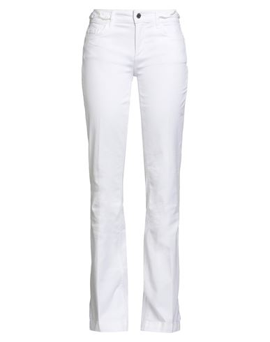 Liu •jo Woman Jeans White Size 32 Cotton, Elastane In White