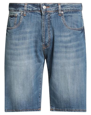 Liu •jo Man Man Denim Shorts Blue Size 40 Cotton, Elastane In Blue