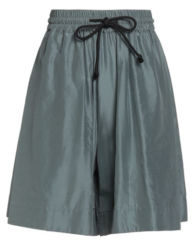 Toogood Woman Shorts & Bermuda Shorts Grey Size M Cotton, Silk In Gray