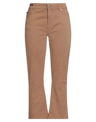 Conte Of Florence Woman Pants Camel Size 12 Paper, Elastane In Neutral