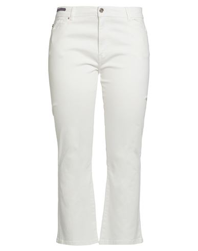 Conte Of Florence Woman Pants White Size 12 Paper, Elastane In White