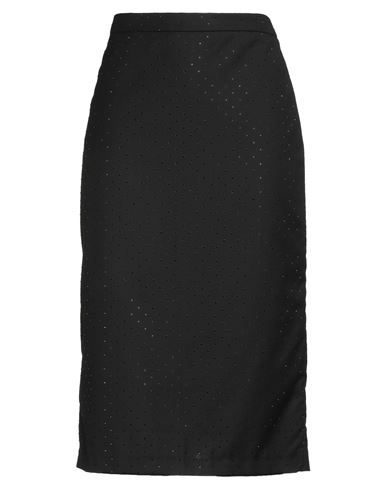 Jucca Woman Midi Skirt Black Size 6 Polyester, Viscose In Black