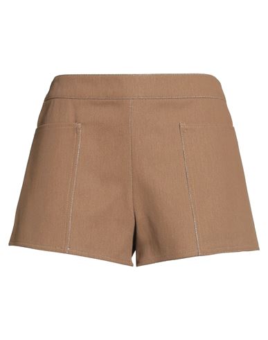 Max Mara Sfilata Woman Shorts & Bermuda Shorts Sand Size 10 Cotton