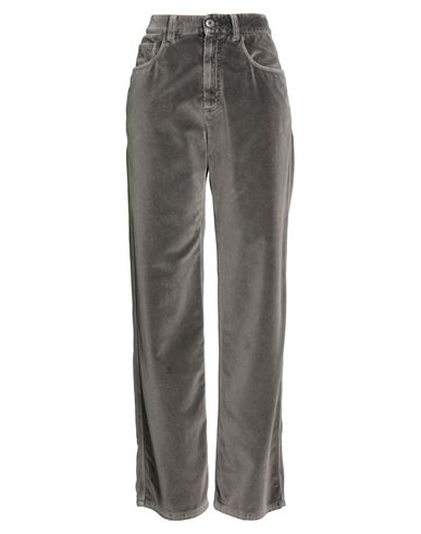 Brunello Cucinelli Woman Pants Grey Size 6 Cotton In Gray