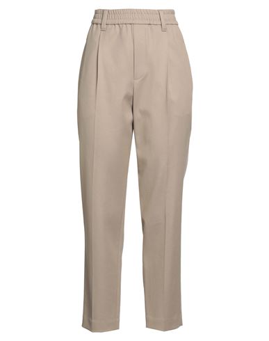 Brunello Cucinelli Woman Pants Beige Size 8 Cotton, Elastane, Ecobrass In Neutral
