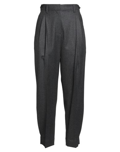 Brunello Cucinelli Woman Pants Charcoal Size 10 Virgin Wool In Black