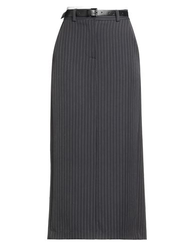 Motel Woman Maxi Skirt Grey Size M Polyester, Viscose, Elastic Fibres In Gray