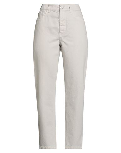 Brunello Cucinelli Woman Jeans Beige Size 8 Cotton, Viscose, Polyester, Ecobrass, Leather In Sand