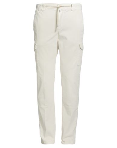 Cruna Man Pants Ivory Size 38 Cotton, Elastane In White