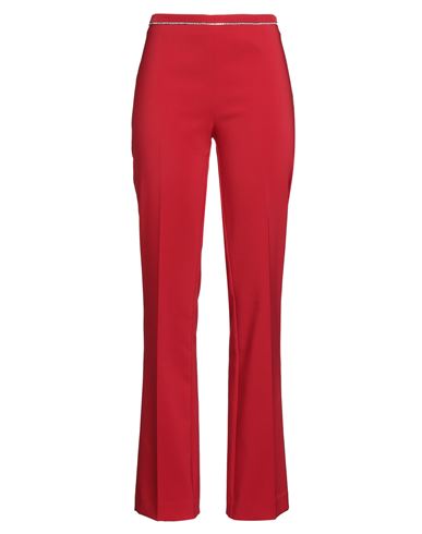 Kocca Woman Pants Red Size 10 Polyester, Elastane In Red