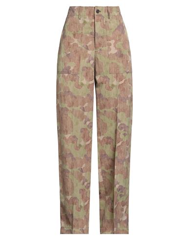 Visvim Wmv F. I.l. / Cubism Woman Pants Military Green Size 2 Wool, Linen In Green