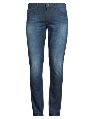 Armani Exchange Man Jeans Blue Size 34 Cotton, Polyester, Elastane In Blue