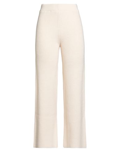 Tensione In Woman Pants Cream Size Onesize Acrylic, Wool, Viscose, Alpaca Wool In White