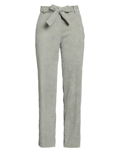 Kocca Woman Pants Sage Green Size 12 Polyester, Polyamide, Elastane In Gray