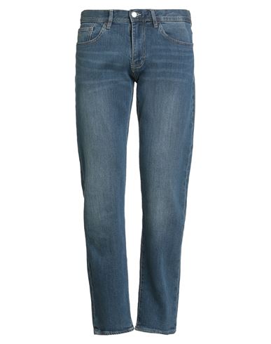Armani Exchange Man Jeans Blue Size 34w-32l Cotton, Elastane In Blue