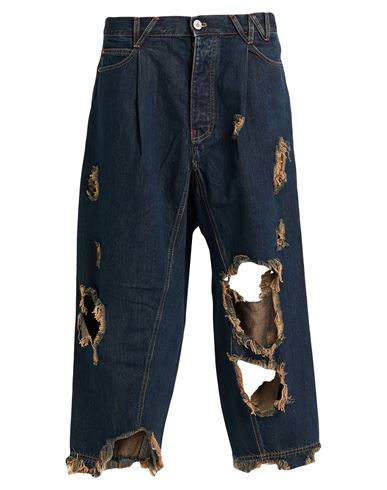 Vivienne Westwood Man Jeans Blue Size S Cotton, Lyocell, Linen In Blue