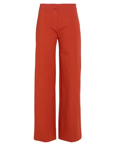 Jucca Woman Pants Rust Size 6 Viscose, Polyamide, Elastane In Red
