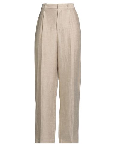 Federico Cina Woman Pants Cream Size 10 Cotton, Linen, Elastane In Neutral
