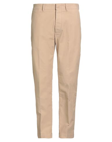 Tom Ford Man Pants Beige Size 34 Cotton, Polyurethane In Neutral