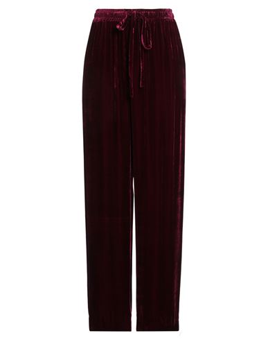 The Rose Ibiza Woman Pants Garnet Size L Silk In Red
