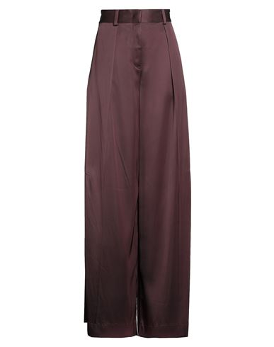 Jil Sander Woman Pants Plum Size 8 Viscose, Silk In Purple
