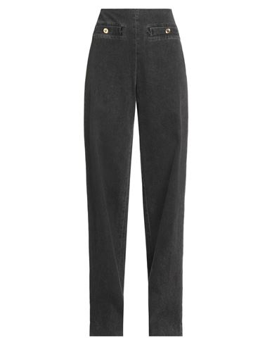 Sandro Woman Jeans Charcoal Size 10 Cotton In Gray