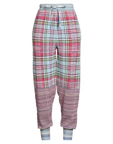 Vivienne Westwood Woman Pants Sky Blue Size L Cotton, Viscose, Polyamide, Polypropylene, Polyester In Blue