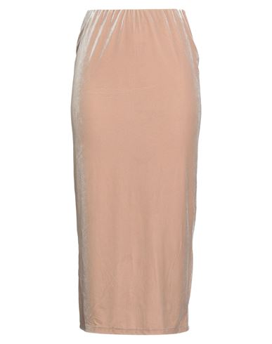 Tensione In Woman Midi Skirt Sand Size M Polyester, Elastane In Neutral