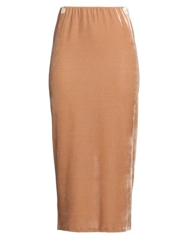 Tensione In Woman Midi Skirt Sand Size M Polyester, Elastane In Sand