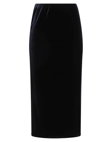 Tensione In Woman Midi Skirt Navy Size M Polyester, Elastane In Multi