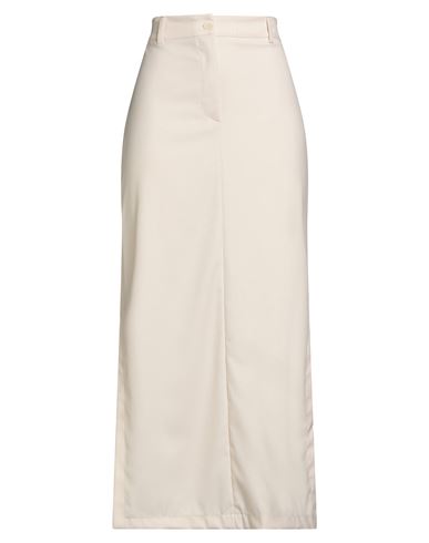 Tensione In Woman Maxi Skirt Cream Size S Polyester, Viscose, Elastane In Neutral