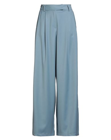 Tensione In Woman Pants Light Blue Size L Polyester, Viscose, Elastane In Blue