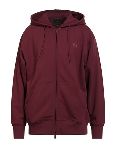 Y-3 Man Sweatshirt Garnet Size M Cotton, Recycled Polyester In Red
