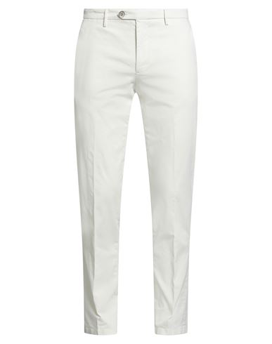 Tombolini Man Pants Off White Size 38 Cotton, Elastane In White