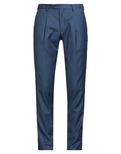 Tombolini Man Pants Navy Size 42 Virgin Wool In Blue
