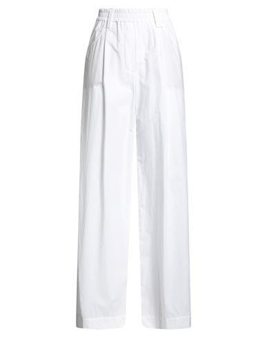 Brunello Cucinelli Woman Pants White Size 6 Cotton In White