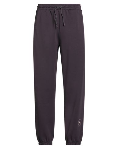 Adidas By Stella Mccartney Man Pants Plum Size L Organic Cotton, Recycled Polyester In Purple