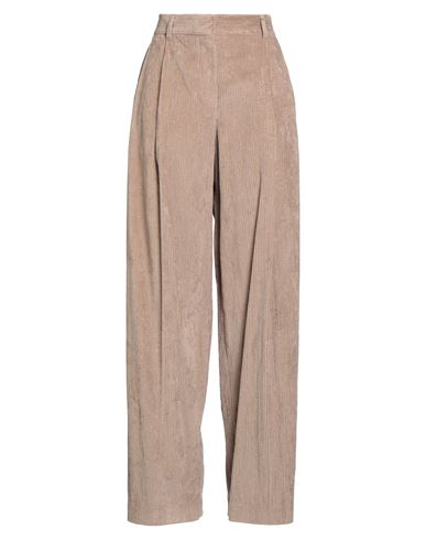 Brunello Cucinelli Woman Pants Sand Size 8 Cotton, Elastane In Neutral