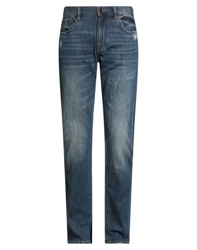 Armani Exchange Man Jeans Blue Size 34 Cotton, Polyester, Elastane In Blue