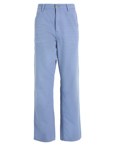 Carhartt Man Pants Light Blue Size 31w-32l Organic Cotton In Blue