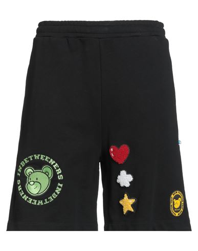 Inbetweeners Man Shorts & Bermuda Shorts Black Size Xxl Cotton In Black