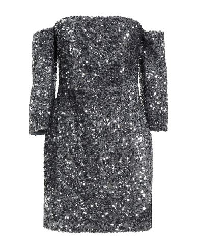 Tensione In Woman Mini Dress Grey Size M Polyester, Elastane In Gray