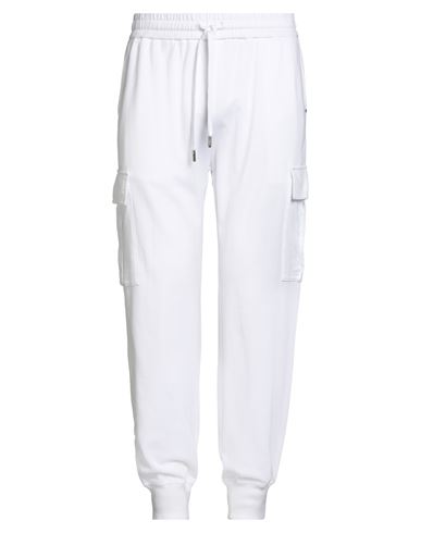 Fedeli Man Pants White Size Xxl Virgin Wool, Cashmere, Polyamide In White